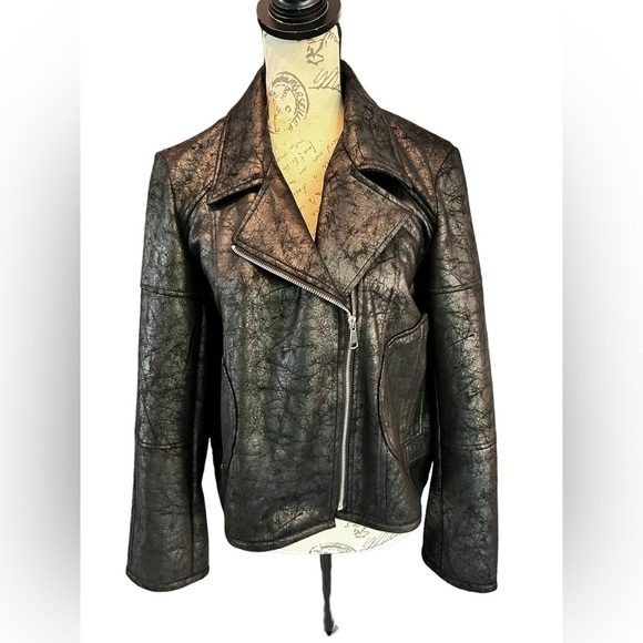 APNY vegan leather moto jacket new without tags